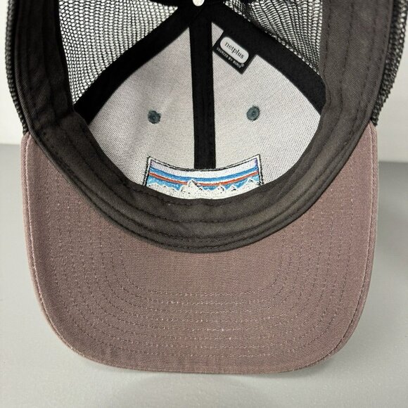 Patagonia Hat One Size P6 Logo Trucker Snapback Adjustable Mesh Canvas Cap PLGY - Picture 8 of 12